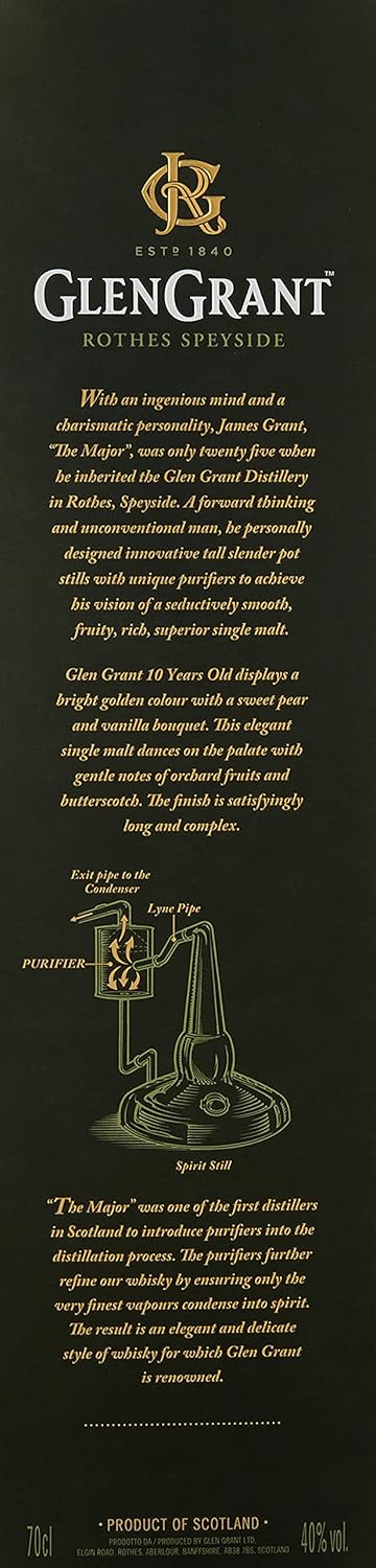 Glen Grant 10 Year Old, Single Malt Scotch Whisky 700ml - Image 4