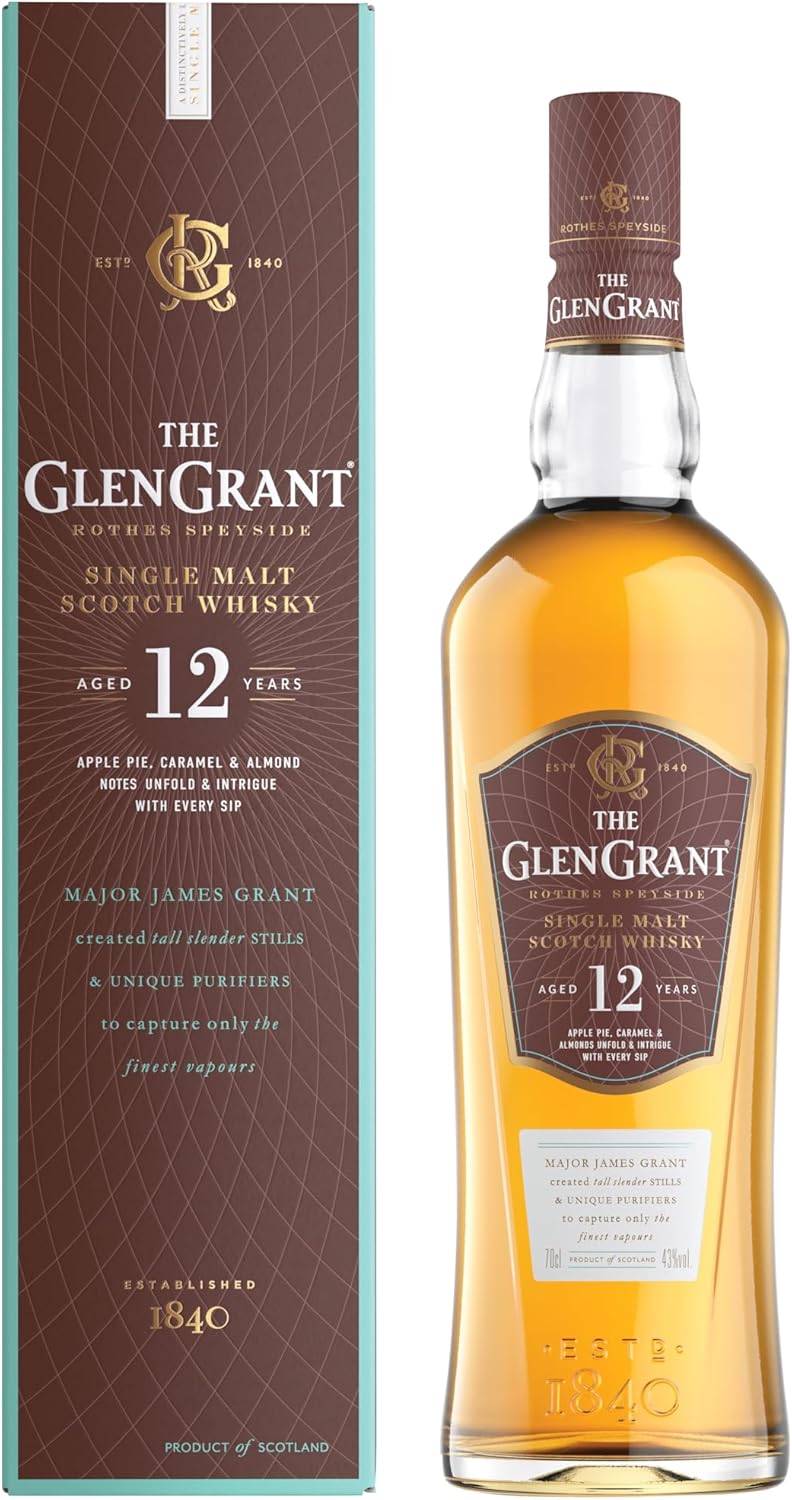 Glen Grant 12 Year Old, Single Malt Scotch Whisky 700ml - Image 3
