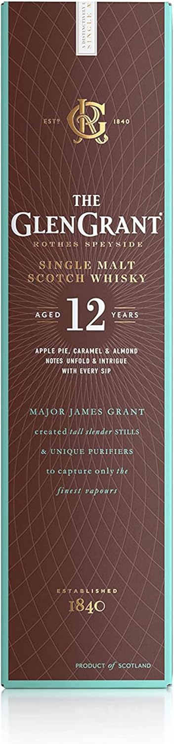 Glen Grant 12 Year Old, Single Malt Scotch Whisky 700ml - Image 4